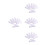 40Pcs Self Adhesive Hook Loop Tape White for Classroom Carpet Markers 5