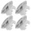 16Pcs Bathroom Sink Overflow Hole Covers Silver ABS Trim Ring Caps 3