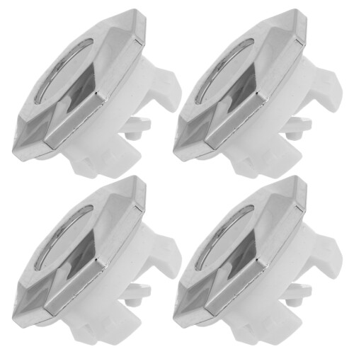 16Pcs Bathroom Sink Overflow Hole Covers Silver ABS Trim Ring Caps 2