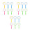 18Pcs Durable White Handheld Magnifying Glass for Kids Close- 2