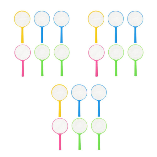 18Pcs Durable White Handheld Magnifying Glass for Kids Close- 1