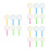 18Pcs Durable White Handheld Magnifying Glass for Kids Close- 7