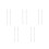 10Pcs Heavy Duty Silver Iron Foosball Table Rods for Table Soccer 5