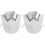 2Pcs White Cotton Detachable Dickey Collar Simple Stylish Accessory 4