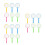 18Pcs Durable White Handheld Magnifying Glass for Kids Close- 6