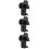 3Pcs Versatile Black ABS Projector Holder Tray Stand Pivot 9