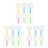 18Pcs Durable White Handheld Magnifying Glass for Kids Close- 3