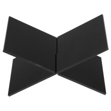 5Sets Black Acrylic Multi-Use Book Stand Display Holder for Kitchen