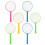18Pcs Durable White Handheld Magnifying Glass for Kids Close- 10