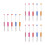 15Pcs Mini Metal Seam Ripper Tool Assorted Colors for DIY Sewing 4