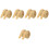 10Pcs Durable PVC Baseboard Strip Self Adhesive Wall Trim Khaki 5