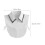 2Pcs White Cotton Detachable Dickey Collar Simple Stylish Accessory 10