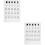 2Pcs Transparent Silicone Nail Practice Mat Soft Manicure Coloring Pad 8