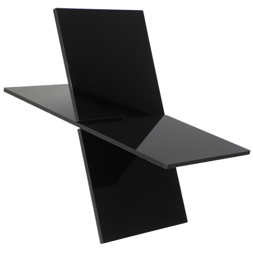 5Sets Black Acrylic Multi-Use Book Stand Display Holder for Kitchen 1