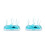 2Pcs PP Bottle Drying Rack Blue Infant Feeding Bottle Organizer 7