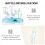 2Pcs PP Bottle Drying Rack Blue Infant Feeding Bottle Organizer 10