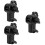 3Pcs Versatile Black ABS Projector Holder Tray Stand Pivot 8