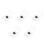 5Pcs Durable Dark Brown Meteorite Crystal Rocks for Educational Use 5