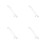 4Pcs Transparent Acrylic Keyboard Covers Protective Water-Proof Case 8