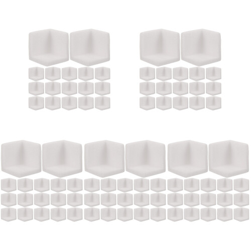 250Pcs White Corner Protectors Expanded Pe Table Bumpers for Home Use 2