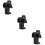 3Pcs Versatile Black ABS Projector Holder Tray Stand Pivot 10