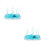 2Pcs PP Bottle Drying Rack Blue Infant Feeding Bottle Organizer 8