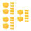 36Pcs Lifelike Yellow Mango Blocks Plastic Fruit Model for Home Decor 3