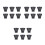 18Pcs Replaceable Golf Ball Grabbers Portable Black Rubber Picker Tool 8