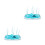 2Pcs PP Bottle Drying Rack Blue Infant Feeding Bottle Organizer 3