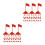 120Pcs Realistic Red Plastic Flags on Sticks for Sand Table Decoration 9