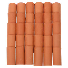 360Pcs Brown Clay Simulation Roof Tiles for Craft and Dollhouse Use