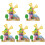 5Sets Durable DIY Assembly Wood Windmill House 3D Puzzle Multi-Color 4