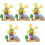 5Sets Durable DIY Assembly Wood Windmill House 3D Puzzle Multi-Color 5