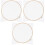 3Pcs Durable Wooden Paper Making Loops White for DIY Craft Projects 5