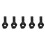5Pcs PU Sword Belt Black Medieval Sword Frog for Stage Use 10
