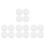 16Pcs White PP Toilet Brush Wand Refills Odor Blocking Tool 9