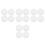 16Pcs White PP Toilet Brush Wand Refills Odor Blocking Tool 4