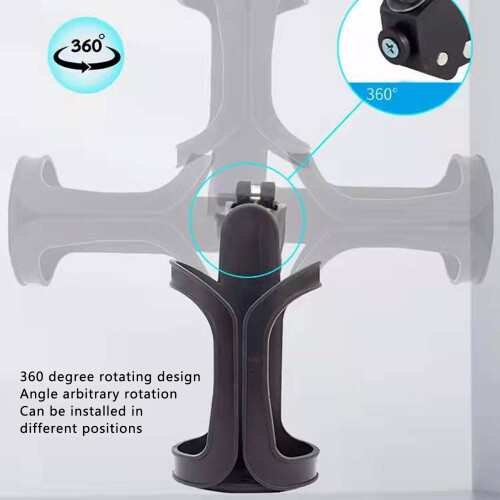 Universal Cup Holder with 360 Rotation for Bikes Strollers & Scooters 1