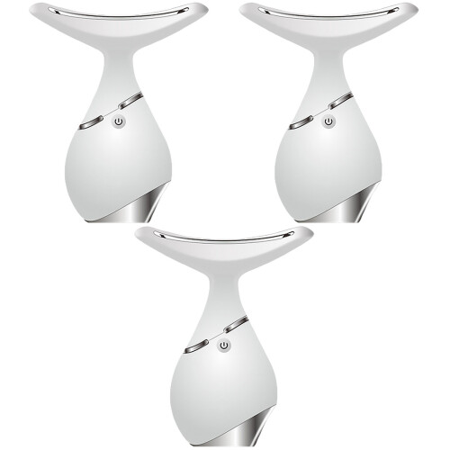 3Pcs White Neck Pull Instrument USB Charging Neck Care Apparatus 2