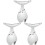 3Pcs White Neck Pull Instrument USB Charging Neck Care Apparatus 2