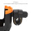 Multifunction Stroller Cup Holder 8.5cm Large Caliber 360 Rotating Black/Orange 4