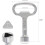 Threecorner key, triangular corner key  Diving tools, cork, cork, elevator maintenance key, water valve key, alloy tool for radiators, teasing 4