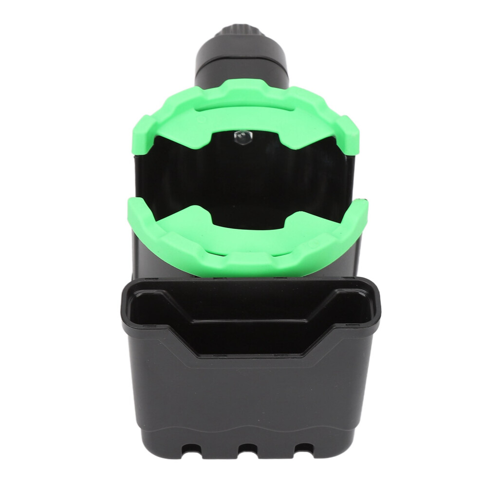 Multifunctional Stroller Cup Holder 8.5Cm Large Caliber 360 Rotation Black/Green