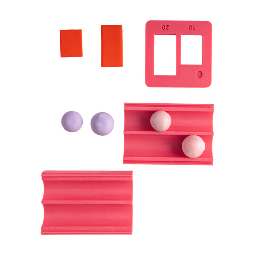Transportable Oven Bake Clay Sphere Molder Tool For-Red 18x20mm