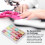 20 Pcs Rainbow Polyester Embroidery Thread Set, 0.6mm, 35m 4