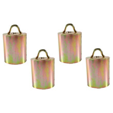 4pcs Horse Bell Alloy Galvanised Grassy Accessories