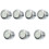 7Pcs Motorcycle Handlebar Clock White Aluminum Waterproof Outdoor Use 3