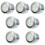 7Pcs Motorcycle Handlebar Clock White Aluminum Waterproof Outdoor Use 4