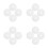 16Pcs White PP Toilet Brush Wand Refills Odor Blocking Tool 6