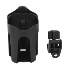 Suporte universal para copos e celular em cadeiras de rodas, compatível com carrinhos de bebê e scooters. Estabilidade de baixa frequência para